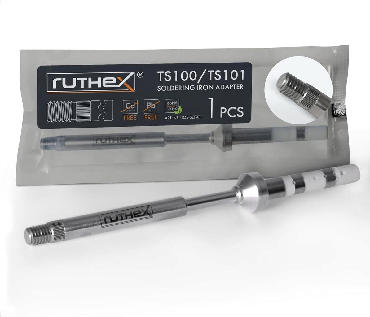 ruthex 1x soldering tip adapter compatible with the ts100 ts101 pinecil series 1 pc 729286 en ruthex 1x soldering tip adapter compatible with the ts100 ts101 pinecil series 1 pc 729286 en